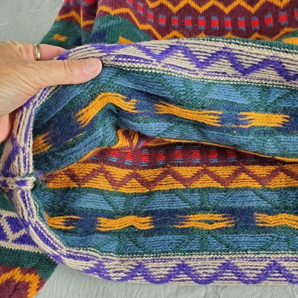 Snowmass 100% Wool Sweater Mens Lg Hong Kong VIntage FLAWS Ski - Picture 6 of 8